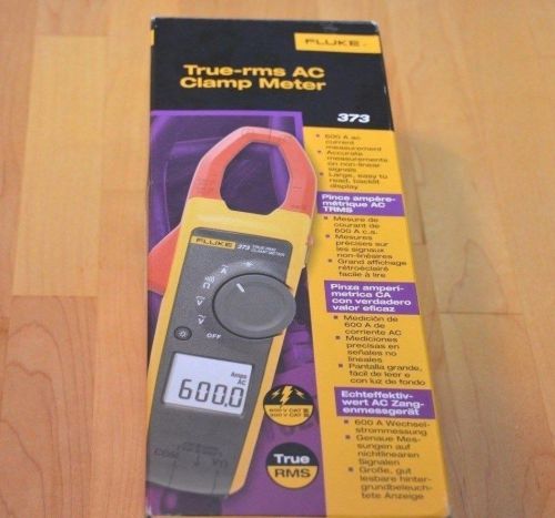 New fluke 373 true-rms 600a/600v ac clamp meter for sale