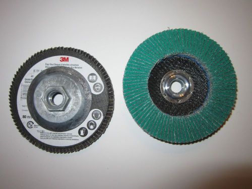 3M FLAPPER WHEEL 577F GIANT 41/2&#034; 40 GR. BOX OF 10