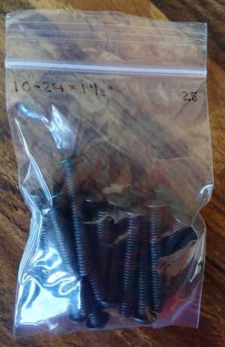 Button head socket cap screw /alloy steel / black oxide /#10-24 x 1 1/2&#034; /25 pkg for sale