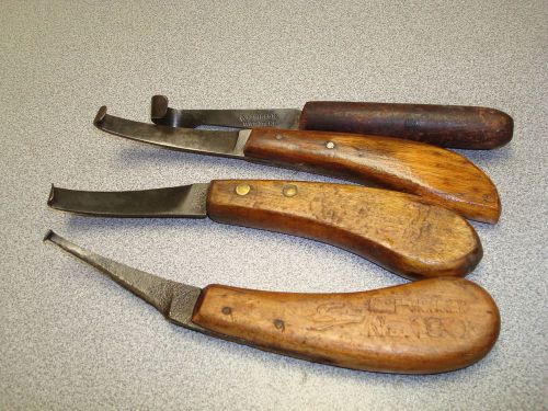 LOT OF 4 HOOF TRIMMERS SCRAPERS ERIK FROST SWEDEN BURDIZZO WILSON NO 180