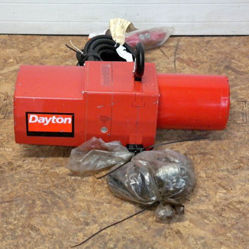 DAYTON 1 TON 3YB83H CHAIN HOIST EQUIPMENT LIFT SINGLE PHASE 115V