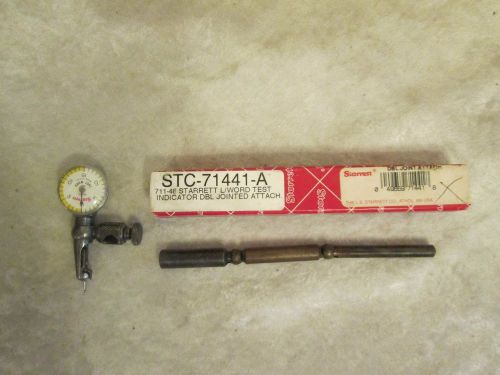 Starrett 711 Last Word Test Indicator .001&#034; w/DBL Jointed Attachment