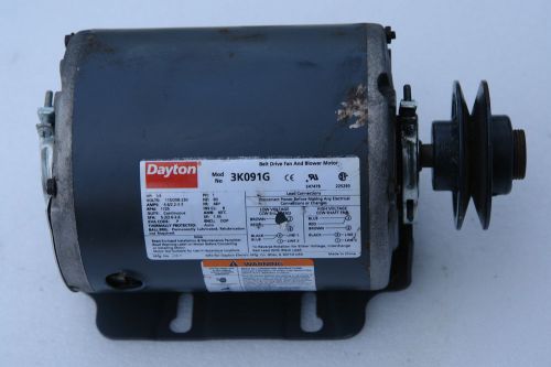 Dayton 1/4 hp motor 3k091g 115/208-230 volt belt drive fan and blower motor for sale