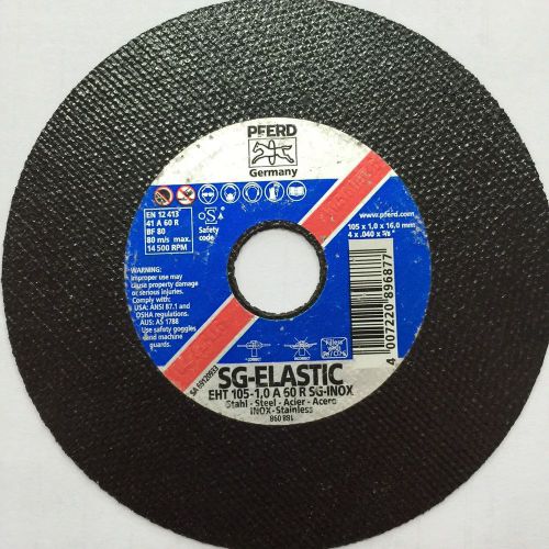 25x pferd 4&#034; eht100 (100mm x1mm) ultra thin flat cutting wheel - a60r sg-inox for sale