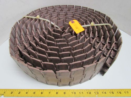 UNI-Chain LF-880-TAB-K450 Table Top Conveyor Chain 4-1/2&#034;x23&#039; Flat-Top Brown