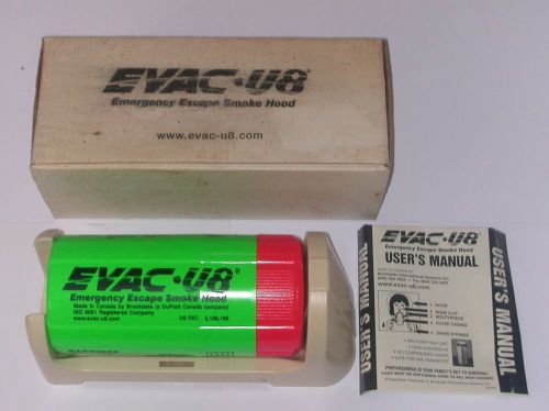 Evac U8 Emergency Fire Smoke Escape Smoke Hood EVAC-U8