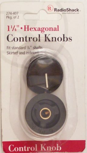 1-1/4&#034; Hexagonal Control Knobs 2/PK