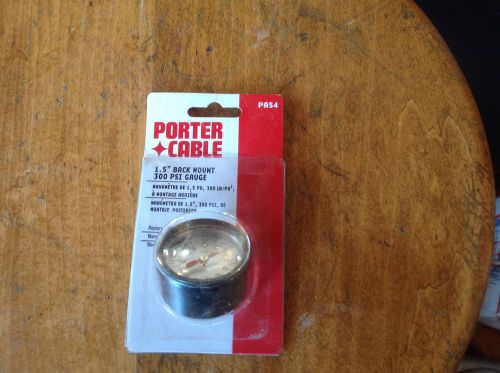 Porter-Cable PAS4 Air Pressure Gauge - 300 PSI, 1/8&#034; NPT Gauge New Back Mount