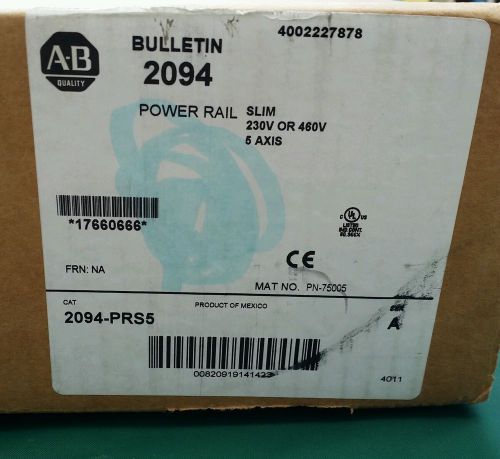 &#034;NEW 2011&#034; ALLEN BRADLEY 2094-PRS5 Ser. A POWER RAIL SLIM 230V or 460V PN-75005