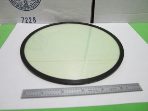 OPTICAL COATED LARGE 7.5&#034; DIAMETER FILTER ANDV1010 LASER OPTICS AS IS BN#Q4-R-38