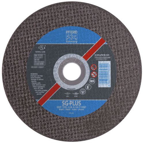 PFERD 69946 4-1/2&#034; x .040&#034; Cut-Off Wheel, 7/8&#034; AH, A S SGP - 60 Grit - Type 1