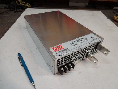 SE-1500-12 Mean Well, 180 ~ 264 vac to 12 vac 125amp DC Power Supply