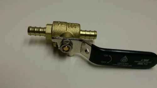 AMERICAN VALVE 3/8-in BRASS PEX In-Line Ball Valve