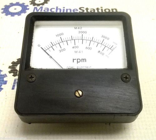 GREAT! GOMI ELECTRIC GAGE GUAGE 0-3500 RPM METER #RNM-80 - OKUMA