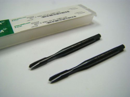 WIDIA Plug Spiral Point Taps #4-40 H4 2FL HSS-E-PM Oxide UNC 85504 Qty 2 [1849]