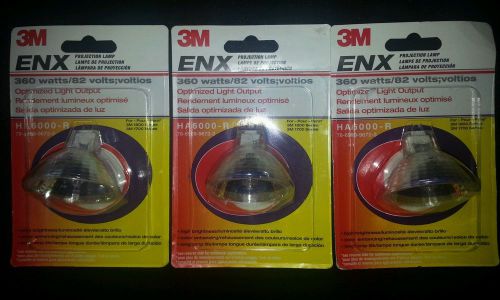 3 NEW PROJECTION LAMP LIGHT BULB 3M ENX 360 watt HA6000-R Apollo Buhl Elmo Lot