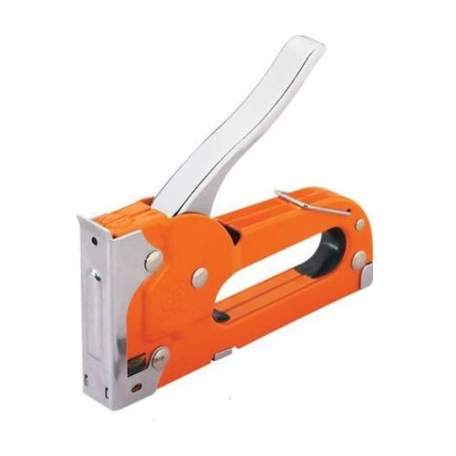 HEAVY DUTY METAL STAPLE GUN TOOL 4 - 8MM STAPLES UPHOLSTERY OFFICE STAPLER