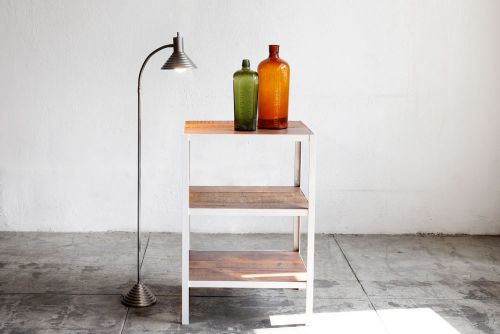 Industrial Custom Built Shelving Unit, Steel and Reclaimed Wood