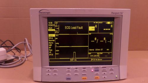 Datascope Passport XG monochrome monitor w/ accessories