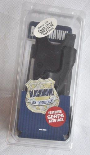 BLACKHAWK DUTY BELT HOLSTER GLOCK 17/19/22/23/31/32 RIGHT HAND SERPA LEVEL 2