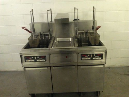 Frymaster FH17BLCSC Electric 480v 2 Bank Fryer Digital Control Fry Dump Station