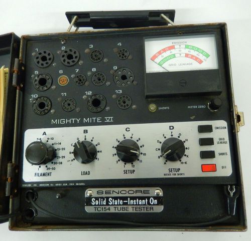 SENCORE TC-154 VACUUM TUBE TESTER CHECKER MIGHTY MITE