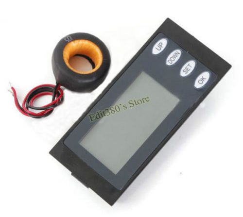 100a ac digital led power panel meter monitor kwh time watt voltmeter ammeter for sale