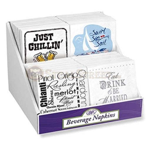 Stadium Style Beverage Napkin Display Showcase For 24 Packs of Napkins