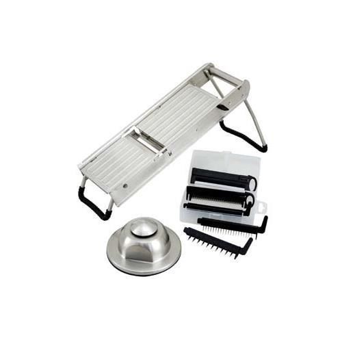 WINCO (MDL-15) MANDOLINE SLICER SET W/STAINLESS STEEL HAND GUARD