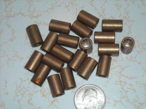 Lot of 20 oil impregnated bronze bushings 5/8&#034; long, 3/8&#034; OD, 1/4&#034; ID