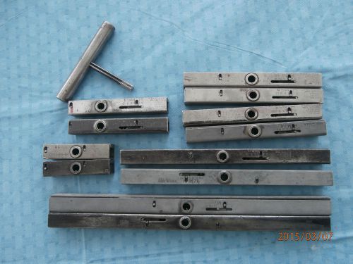 12 CHALLENGE ASSORTED SIZE  HI SPEED QUOINS WITH KEY LETTERPRESS PRINTING