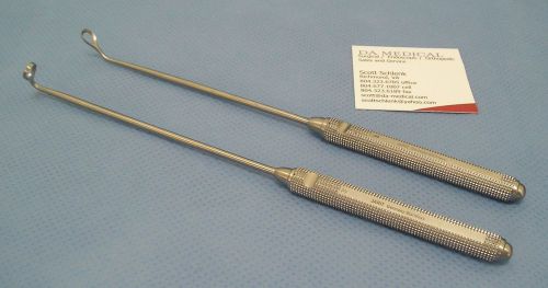 Jarit Coakley Antrum Curette Set - Sizes 3 and 5 - German - Two Units - ENT