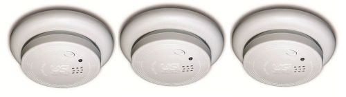 3 Smoke Detectors - 10 Year Lithium Battery Ionization Smoke Alarm - USI-1122L