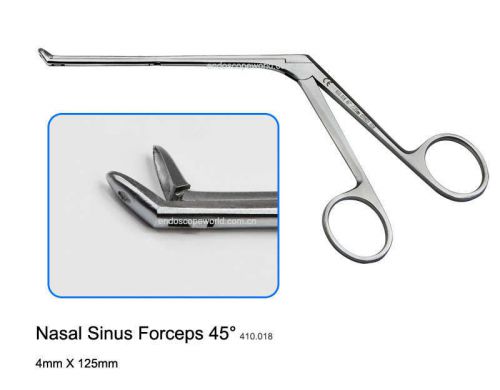 Brand New Nasal Sinus Forceps 45° 4X125mm Rhinoscopy