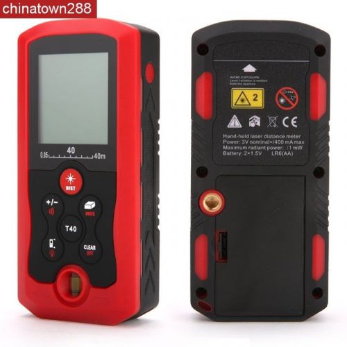 40M/131ft/1575in Digital Handheld Laser Distance Meter Range Finder Measure I3F