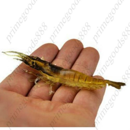 9.5cm Plastic Simulation Ultra realistic Real Life Soft Shrimp Fishing Fish