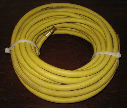 Goodyear yellow oil resistant 3/8&#034; x 50 ft. rubber air hose - new for sale