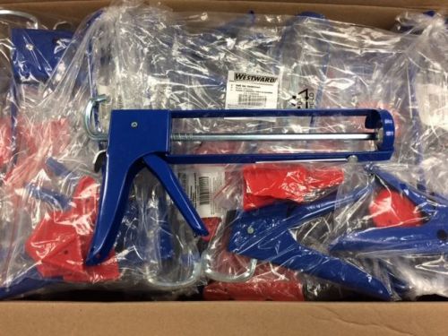 24 New in bag WESTWARD 13W868 Caulk caulking Gun, Parallel Frame, Blue, 10.3 Oz