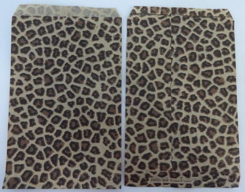 6&#034; x 9&#034; Leopard Print Design Paper Merchandise Bag Retail Shopping