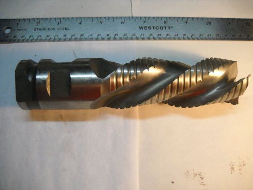 Fette 2 in three flute end mill 2 in x 5 in cut x 8.75 loa.