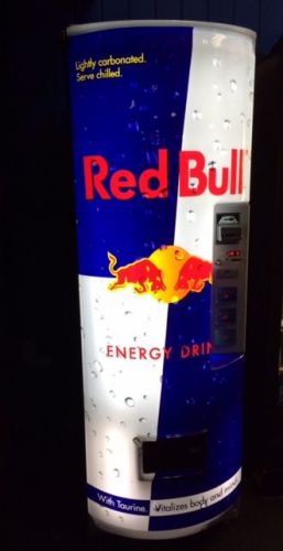 2 RED BULL Vending Machines - 3 SELECTIONS - TAKES COINS &amp; BILLS