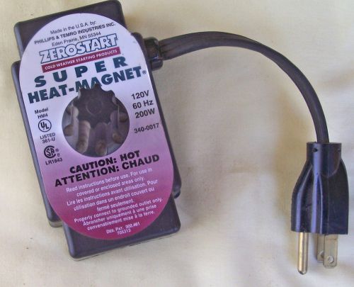 ZEROSTART SUPER HEAT MAGNET340-0017  ENGINE HEATER 200W HORSE  CATTLE WATER HTR