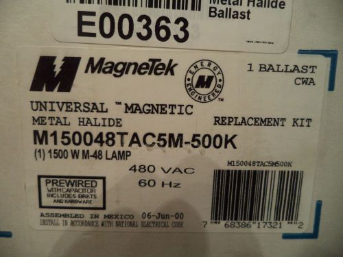 Magnetek M150048TAC5M-500K 1500 Watt Metal Halide Ballast Kit 480V