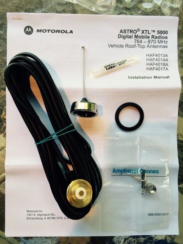 Motorola haf4016a, vehicle antenna cable kit, roof top, 762-870mhz, for sale