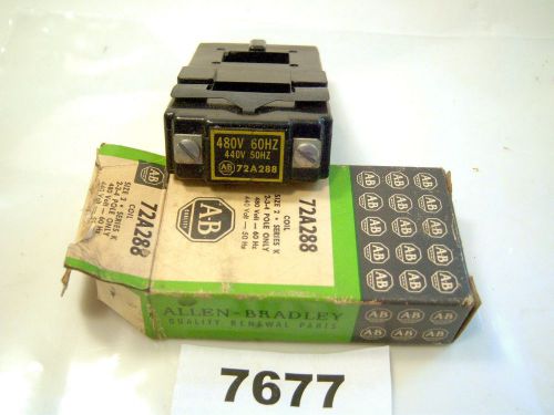 (7677) Allen Bradley Coil 480V 72A288 2 3 4 Pole