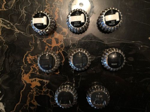 Lot of 8 IBM Selectric Typewriter Font Balls Great Value Pak!!!