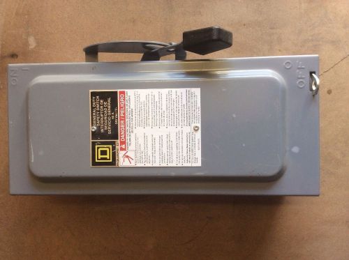 SquareD D322N  60 Amp  240 Volt  3Pole Fusible Disconnect Nema1