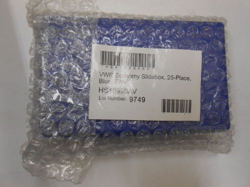 NEW VWR HS15990AV BLUE ECONOMY SLIDEBOX 25-PLACE