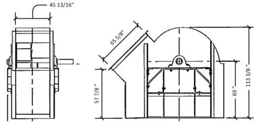 100,000 cfm cook airfoil centrifugal fans (4 available) for sale