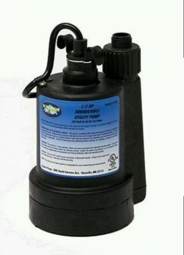 Superior Pump 91025 1/5 HP Thermoplastic Submersible Utility Pump